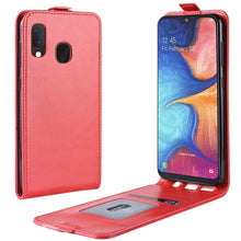 Load image into Gallery viewer, R64 Texture Vertical Flip Leather Case for Galaxy A20e , with Card Slots &amp; Photo Frame, For Galaxy A20e