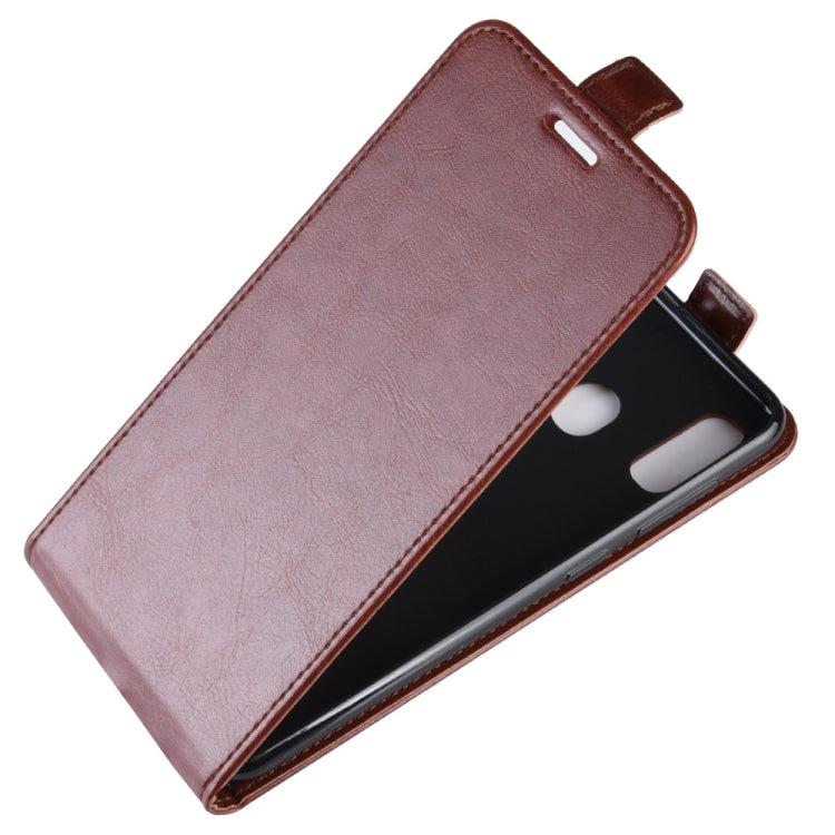 R64 Texture Vertical Flip Leather Case for Galaxy A20e , with Card Slots & Photo Frame, For Galaxy A20e