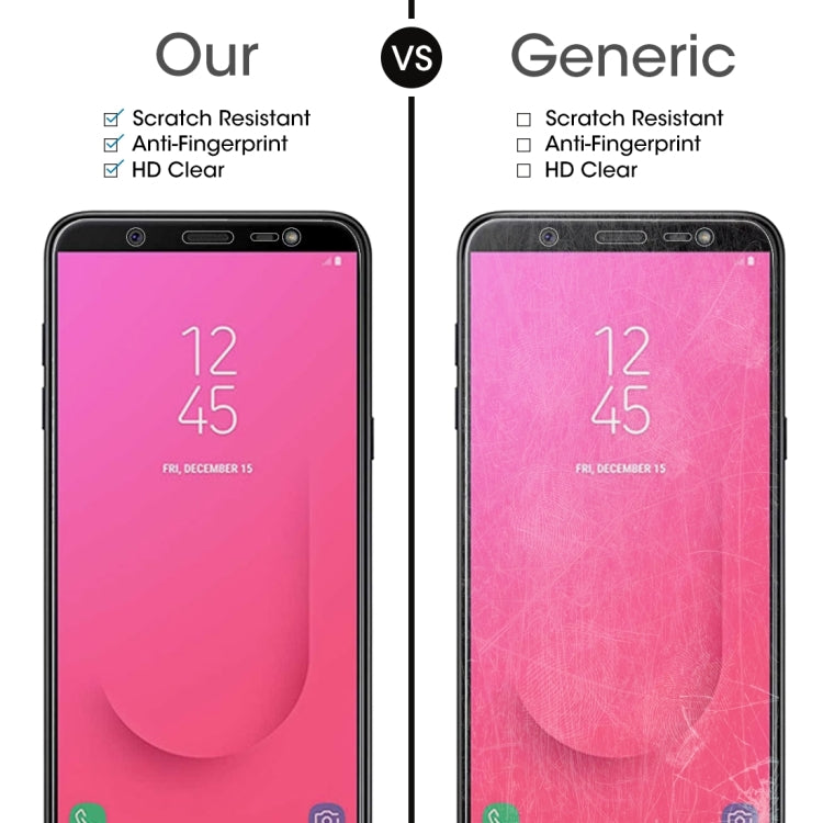 100 PCS 0.26mm 9H 2.5D Tempered Glass Film for Galaxy J8 (2018)