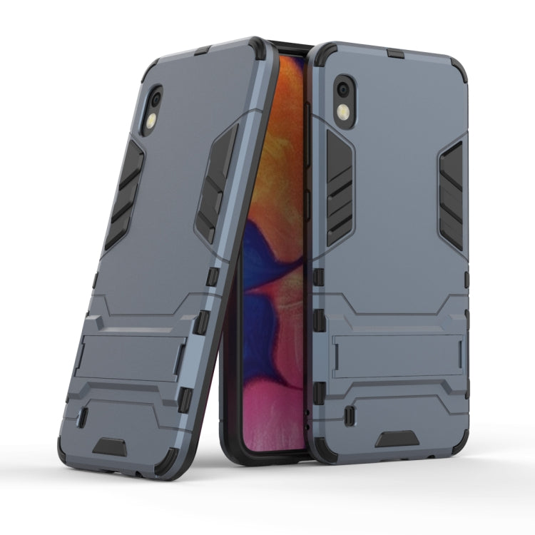 Shockproof PC + TPU Case for Galaxy A10, with Holder