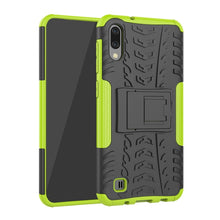 Load image into Gallery viewer, Shockproof  PC + TPU Tire Pattern Case for Galaxy M10, with Holder