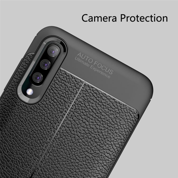 Litchi Texture TPU Shockproof Case for Galaxy A50