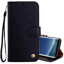 Load image into Gallery viewer, For Samsung Galaxy S8 + Business Style Oil Wax Texture Horizontal Flip Leather Case with Holder &amp; Card Slots &amp; Wallet, For Galaxy S8 +