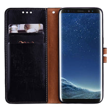 Load image into Gallery viewer, For Samsung Galaxy S8 + Business Style Oil Wax Texture Horizontal Flip Leather Case with Holder &amp; Card Slots &amp; Wallet, For Galaxy S8 +