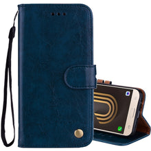 Load image into Gallery viewer, For Samsung Galaxy J5 (2017) / J530 (EU Version) Business Style Oil Wax Texture Horizontal Flip Leather Case with Holder &amp; Card Slots &amp; Wallet, For Galaxy J5 (2017) / J530 (EU Version)