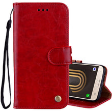 Load image into Gallery viewer, For Samsung Galaxy J5 (2017) / J530 (EU Version) Business Style Oil Wax Texture Horizontal Flip Leather Case with Holder &amp; Card Slots &amp; Wallet, For Galaxy J5 (2017) / J530 (EU Version)