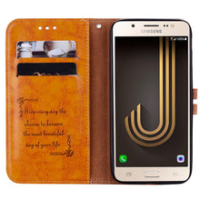 Load image into Gallery viewer, For Samsung Galaxy J5 (2017) / J530 (EU Version) Business Style Oil Wax Texture Horizontal Flip Leather Case with Holder &amp; Card Slots &amp; Wallet, For Galaxy J5 (2017) / J530 (EU Version)