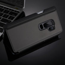 Load image into Gallery viewer, For Galaxy S9+ Electroplating Mirror Horizontal Flip Leather Case with Holder, For Galaxy S9+