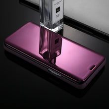 Load image into Gallery viewer, For Galaxy S9+ Electroplating Mirror Horizontal Flip Leather Case with Holder, For Galaxy S9+