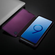 Load image into Gallery viewer, For Galaxy S9+ Electroplating Mirror Horizontal Flip Leather Case with Holder, For Galaxy S9+