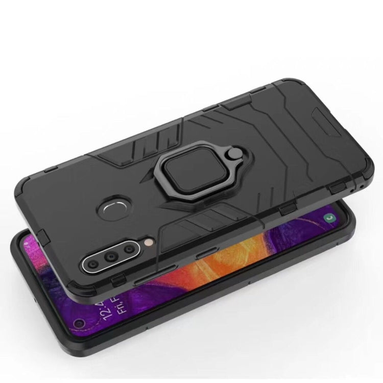 PC + TPU Shockproof Protective Case for Galaxy A60, with Magnetic Ring Holder