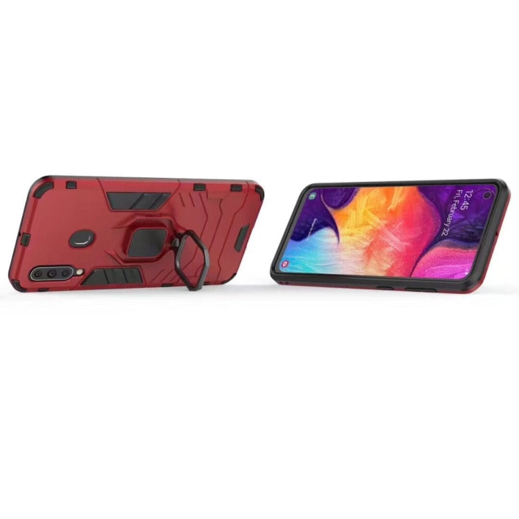 PC + TPU Shockproof Protective Case for Galaxy A60, with Magnetic Ring Holder