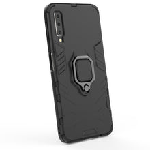 Load image into Gallery viewer, PC + TPU Shockproof Protective Case for Galaxy A70, with Magnetic Ring Holder