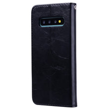 Load image into Gallery viewer, Business Style Oil Wax Texture Horizontal Flip Leather Case for Galaxy S10 Plus, with Holder &amp; Card Slots &amp; Wallet, For Galaxy S10 Plus