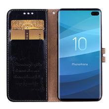 Load image into Gallery viewer, Business Style Oil Wax Texture Horizontal Flip Leather Case for Galaxy S10 Plus, with Holder &amp; Card Slots &amp; Wallet, For Galaxy S10 Plus