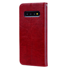 Load image into Gallery viewer, Business Style Oil Wax Texture Horizontal Flip Leather Case for Galaxy S10 Plus, with Holder &amp; Card Slots &amp; Wallet, For Galaxy S10 Plus