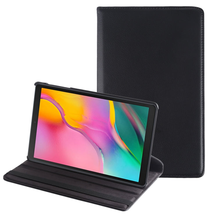 Litchi Texture Horizontal Flip 360 Degrees Rotation Leather Case for Galaxy Tab A 10.1 (2019) T510 / T515, with Holder