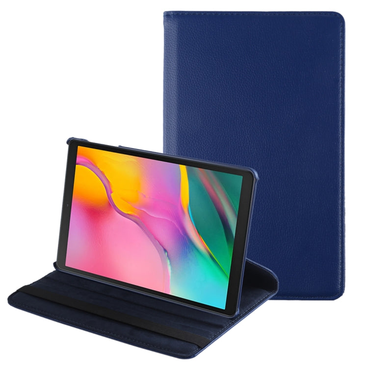 Litchi Texture Horizontal Flip 360 Degrees Rotation Leather Case for Galaxy Tab A 10.1 (2019) T510 / T515, with Holder