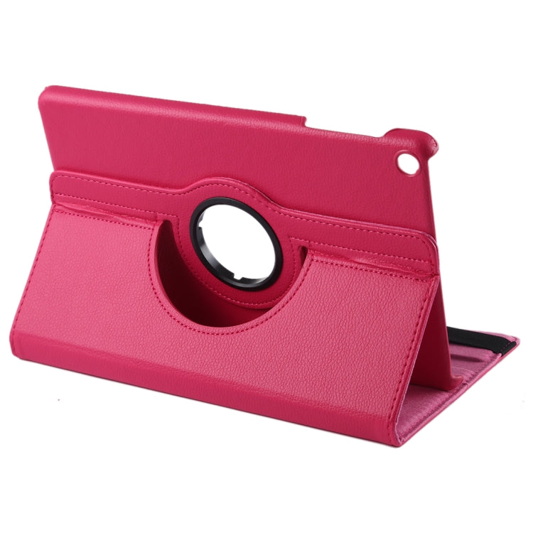 Litchi Texture Horizontal Flip 360 Degrees Rotation Leather Case for Galaxy Tab A 10.1 (2019) T510 / T515, with Holder