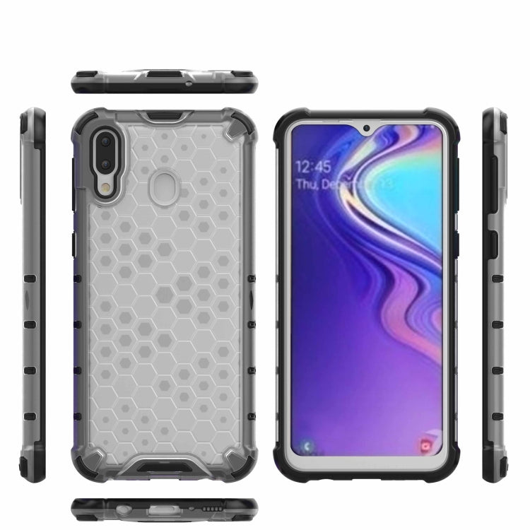 Honeycomb Shockproof PC + TPU Case for Galaxy M20