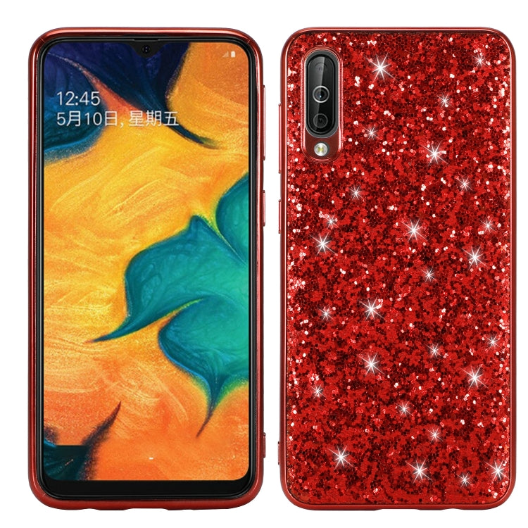 Glittery Powder Shockproof TPU Case for Galaxy A50