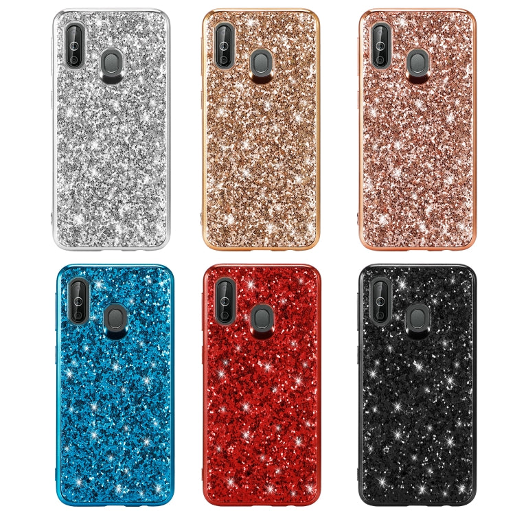 Glittery Powder Shockproof TPU Case for Galaxy A40