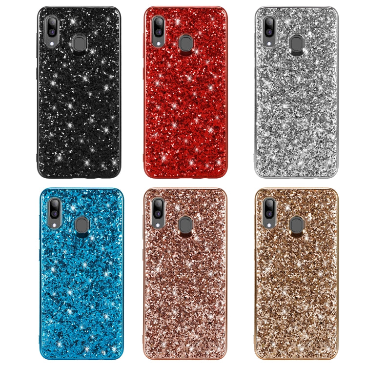 Glittery Powder Shockproof TPU Case for Galaxy A30