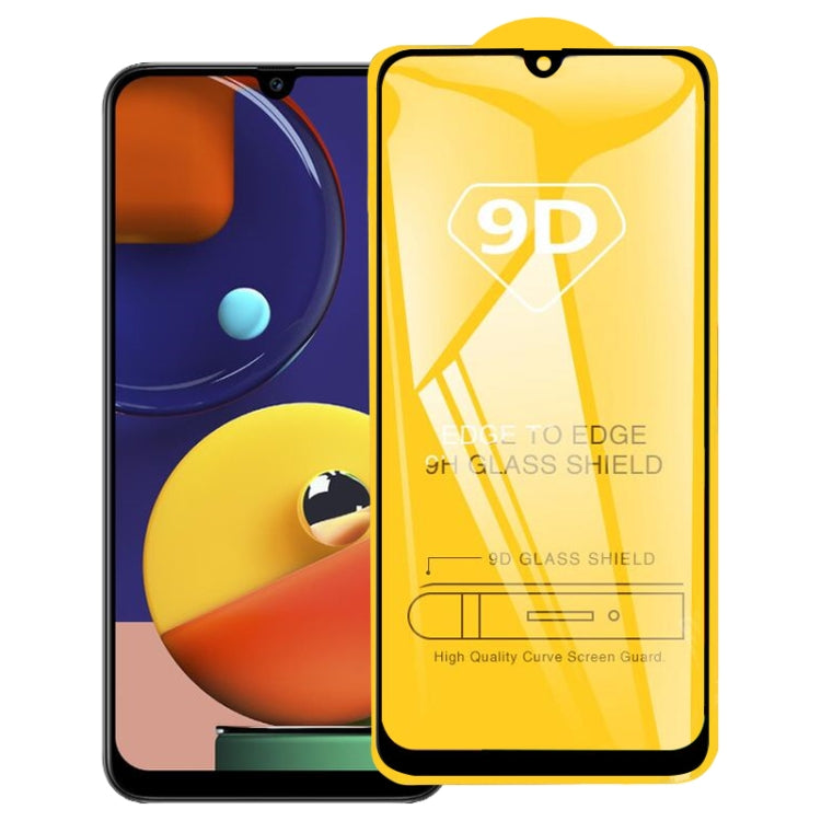 For Galaxy A50s 9D Full Glue Full Screen Tempered Glass Film, For Galaxy A50s