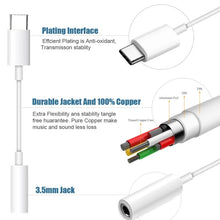 Load image into Gallery viewer, USB-C / Type-C Male to 3.5mm Female Audio Adapter Cable, For Galaxy Note 10+