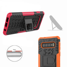 Load image into Gallery viewer, Tire Texture TPU+PC Shockproof Case for Galaxy S10, with Holder, For Galaxy S10