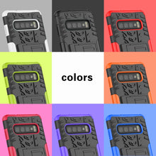 Load image into Gallery viewer, Tire Texture TPU+PC Shockproof Case for Galaxy S10, with Holder, For Galaxy S10