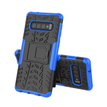 Load image into Gallery viewer, Tire Texture TPU+PC Shockproof Case for Galaxy S10, with Holder