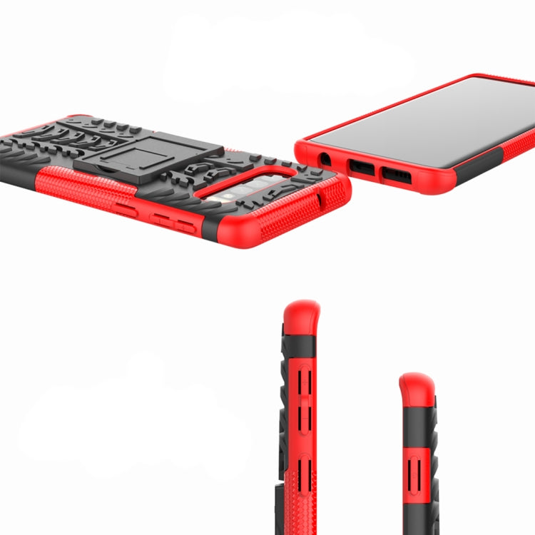 Tire Texture TPU+PC Shockproof Case for Galaxy S10, with Holder