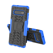 Load image into Gallery viewer, Tire Texture TPU+PC Shockproof Case for Galaxy S10+, with Holder