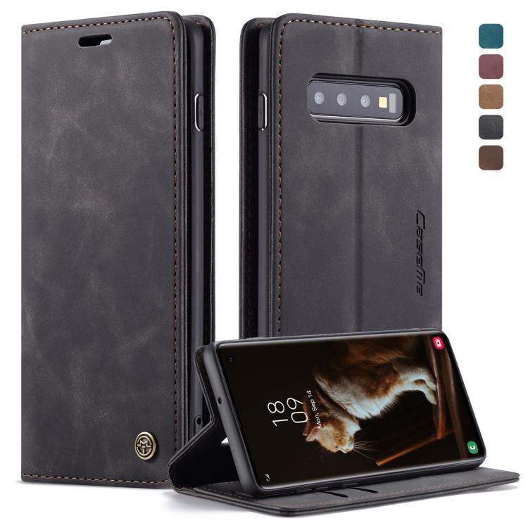 CaseMe-013 Multifunctional Retro Frosted Horizontal Flip Leather Case for Galaxy S10, with Card Slot & Holder & Wallet