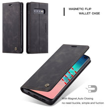 Load image into Gallery viewer, CaseMe-013 Multifunctional Retro Frosted Horizontal Flip Leather Case for Galaxy S10, with Card Slot &amp; Holder &amp; Wallet