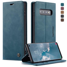 Load image into Gallery viewer, CaseMe-013 Multifunctional Retro Frosted Horizontal Flip Leather Case for Galaxy S10, with Card Slot &amp; Holder &amp; Wallet, For Galaxy S10
