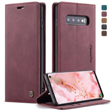 Load image into Gallery viewer, CaseMe-013 Multifunctional Retro Frosted Horizontal Flip Leather Case for Galaxy S10, with Card Slot &amp; Holder &amp; Wallet, For Galaxy S10