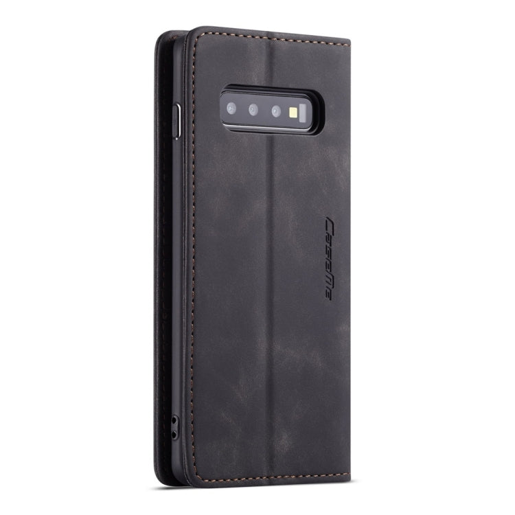 CaseMe-013 Multifunctional Retro Frosted Horizontal Flip Leather Case for Galaxy S10 Plus, with Card Slot & Holder & Wallet