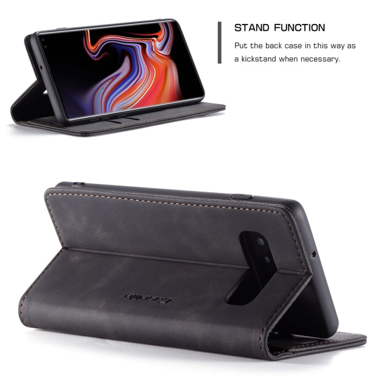 CaseMe-013 Multifunctional Retro Frosted Horizontal Flip Leather Case for Galaxy S10 Plus, with Card Slot & Holder & Wallet