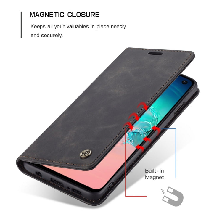 CaseMe-013 Multifunctional Retro Frosted Horizontal Flip Leather Case for Galaxy S10 E, with Card Slot & Holder & Wallet