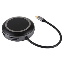 Load image into Gallery viewer, USB-C / Type-C to USB 3.0 x 3 + USB-C / Type-C + HDMI + RJ45 + SD / TF Card Reader Multi-function HUB Adapter