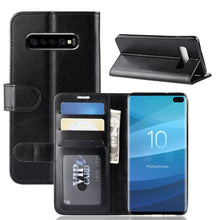 Load image into Gallery viewer, R64 Texture Single Fold Horizontal Flip Leather Case for Galaxy S10+, with Holder &amp; Card Slots &amp; Wallet