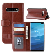 Load image into Gallery viewer, R64 Texture Single Fold Horizontal Flip Leather Case for Galaxy S10+, with Holder &amp; Card Slots &amp; Wallet