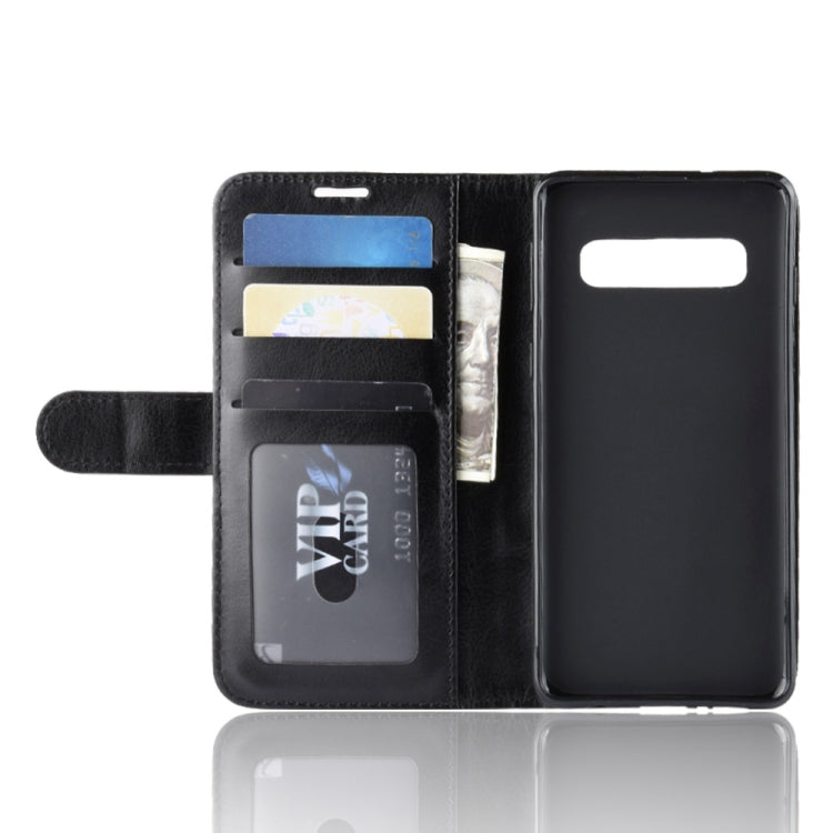 R64 Texture Single Fold Horizontal Flip Leather Case for Galaxy S10, with Holder & Card Slots & Wallet