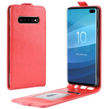 Business Style Vertical Flip TPU Leather Case for Galaxy S10+, with Card Slot