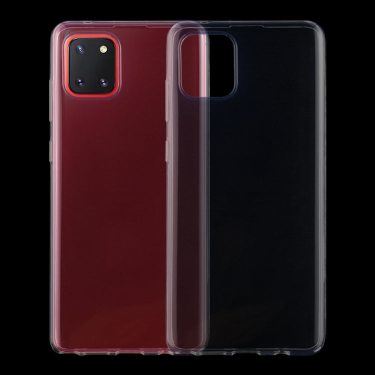 For Galaxy A81 0.75mm Ultrathin Transparent TPU Soft Protective Case