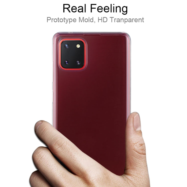For Galaxy A81 0.75mm Ultrathin Transparent TPU Soft Protective Case