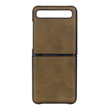 Load image into Gallery viewer, For Galaxy Z Flip Two-color Cow Leather Texture Folding Protective Case
