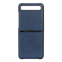 Load image into Gallery viewer, For Galaxy Z Flip Two-color Cow Leather Texture Folding Protective Case